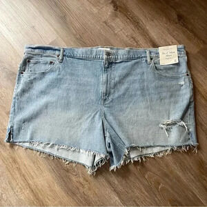 NWT Abercrombie & Fitch Women's Size 37 The 4" Mom Short High Rise Plus Size NEW
